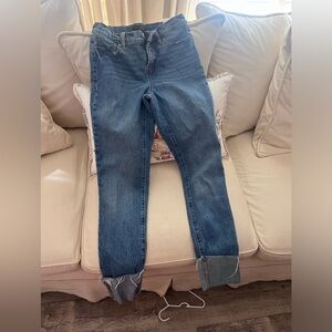 Banana Republic cuffed high rise jeans